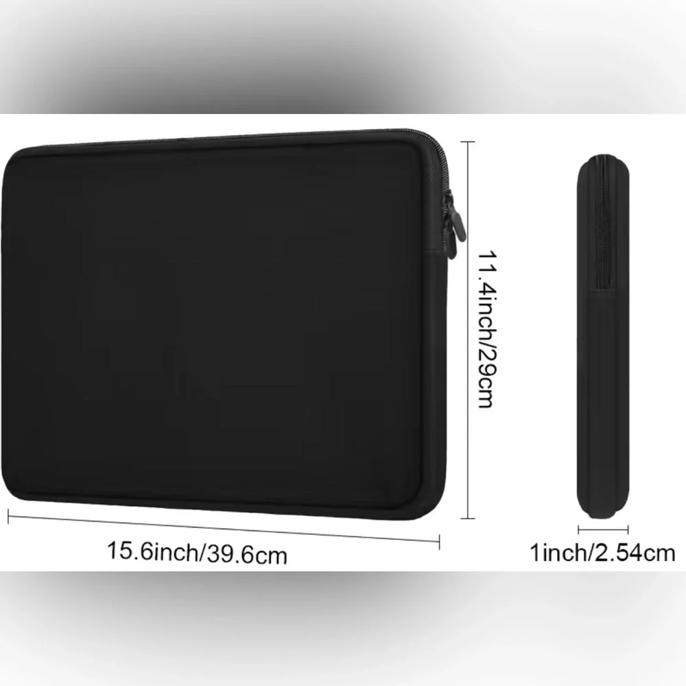 NEW Black Neoprene Laptop Sleeve - 18 inches (measuring diagonally)